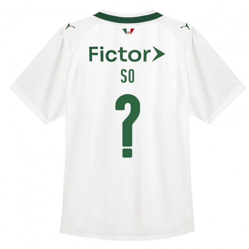 Danxen Mujer Camiseta Fábio Só #0 Verde Blanco 2ª Equipación 2026/27 La Camisa