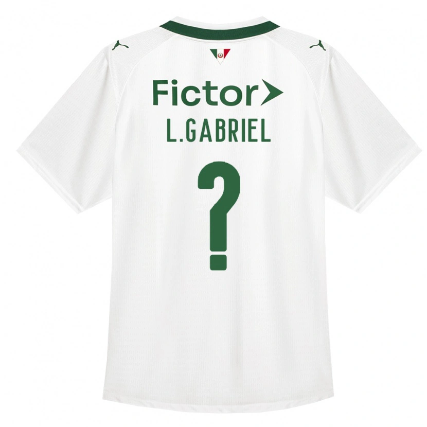 Danxen Mujer Camiseta Lucas Gabriel #0 Verde Blanco 2ª Equipación 2026/27 La Camisa