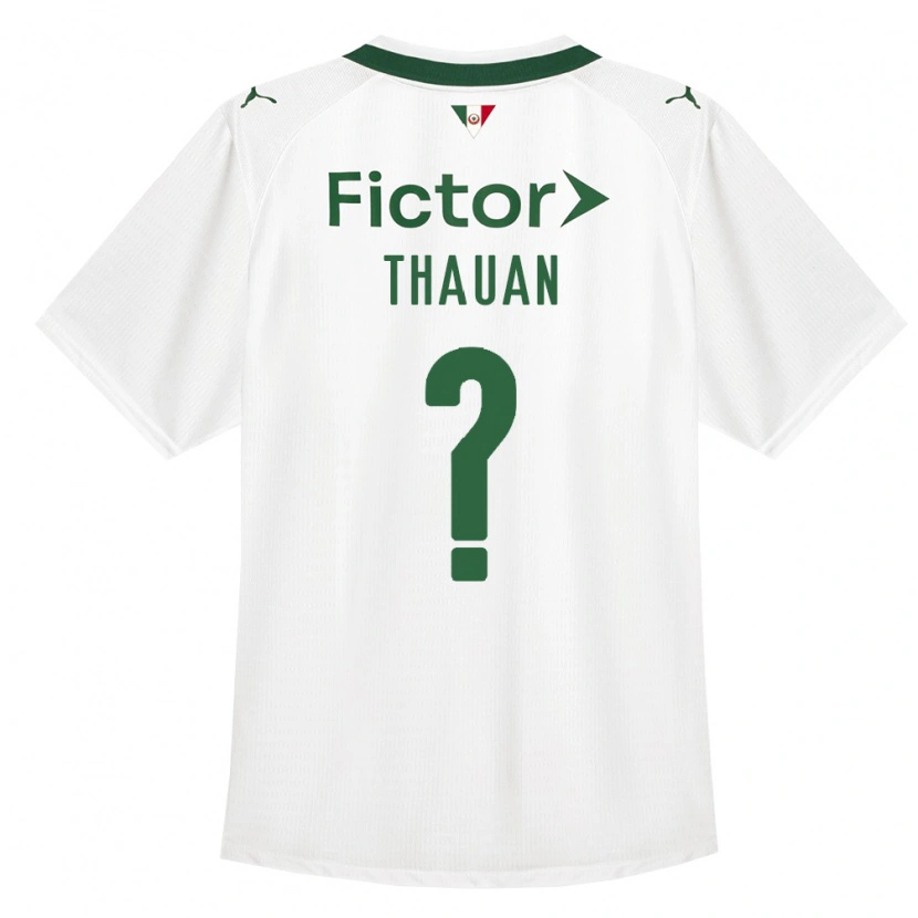 Danxen Mujer Camiseta Thauan Da Silva Eugênio #0 Verde Blanco 2ª Equipación 2026/27 La Camisa