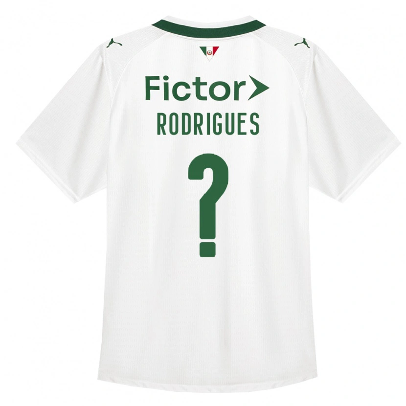 Danxen Mujer Camiseta César Rodrigues #0 Verde Blanco 2ª Equipación 2026/27 La Camisa