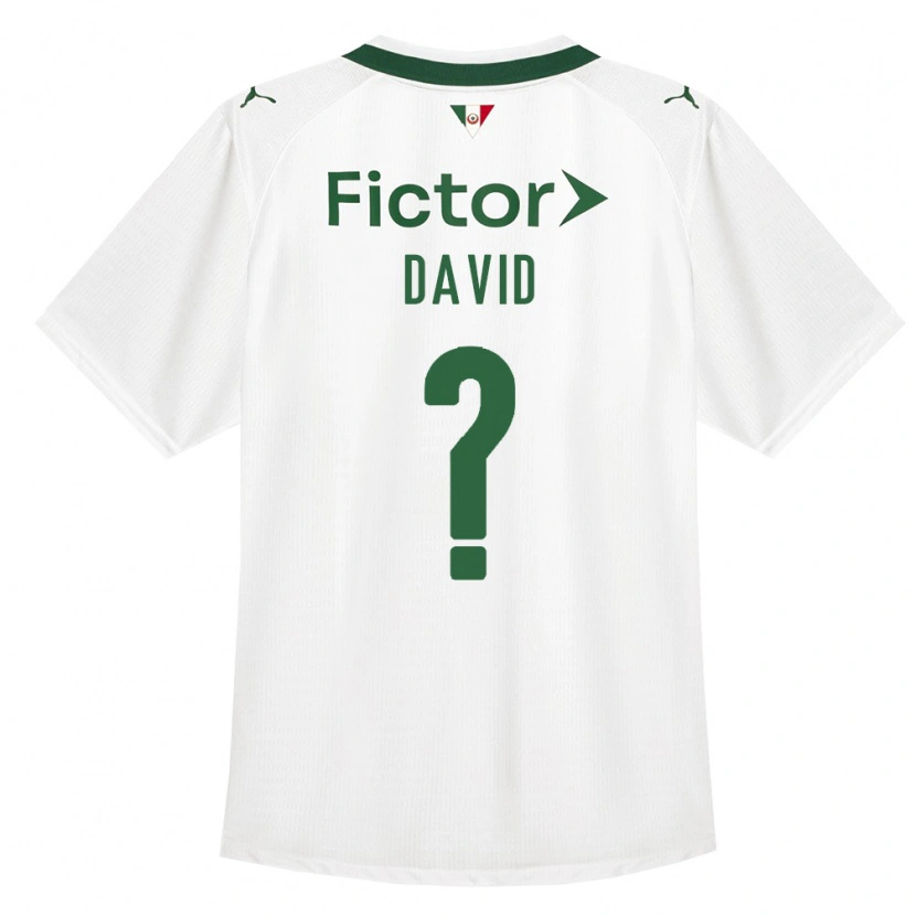 Danxen Mujer Camiseta David #0 Verde Blanco 2ª Equipación 2026/27 La Camisa