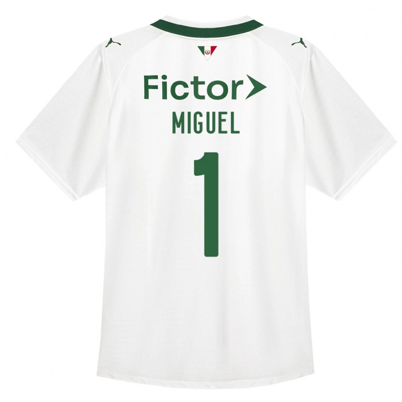 Danxen Mujer Camiseta Carlos Miguel #1 Verde Blanco 2ª Equipación 2026/27 La Camisa