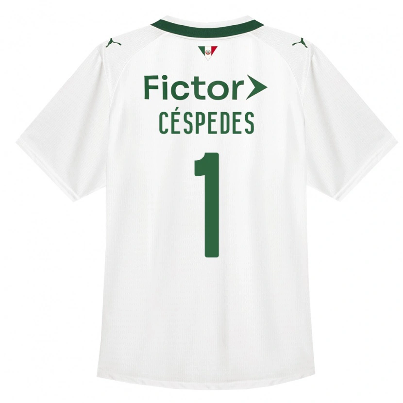 Danxen Mujer Camiseta Antonio Céspedes #1 Verde Blanco 2ª Equipación 2026/27 La Camisa