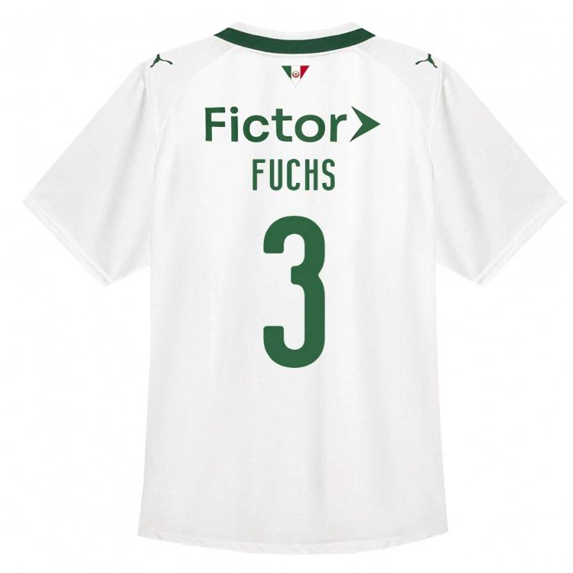 Danxen Mujer Camiseta Bruno Fuchs #3 Verde Blanco 2ª Equipación 2026/27 La Camisa