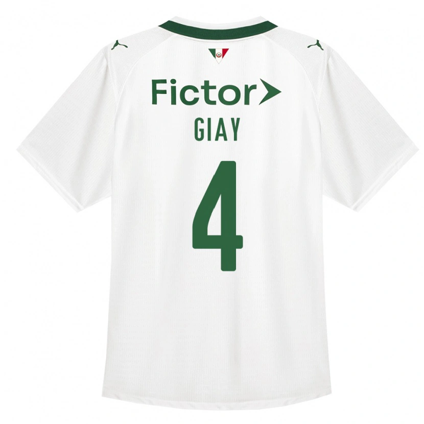 Danxen Mujer Camiseta Agustín Giay #4 Verde Blanco 2ª Equipación 2026/27 La Camisa