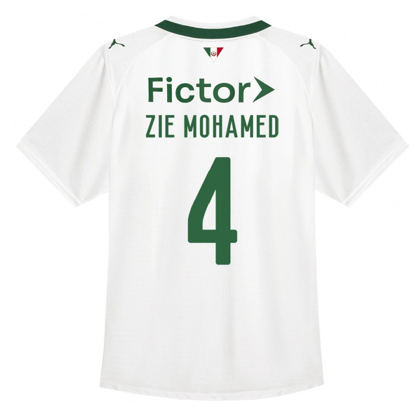 Danxen Mujer Camiseta Kone Zie Mohamed #4 Verde Blanco 2ª Equipación 2026/27 La Camisa