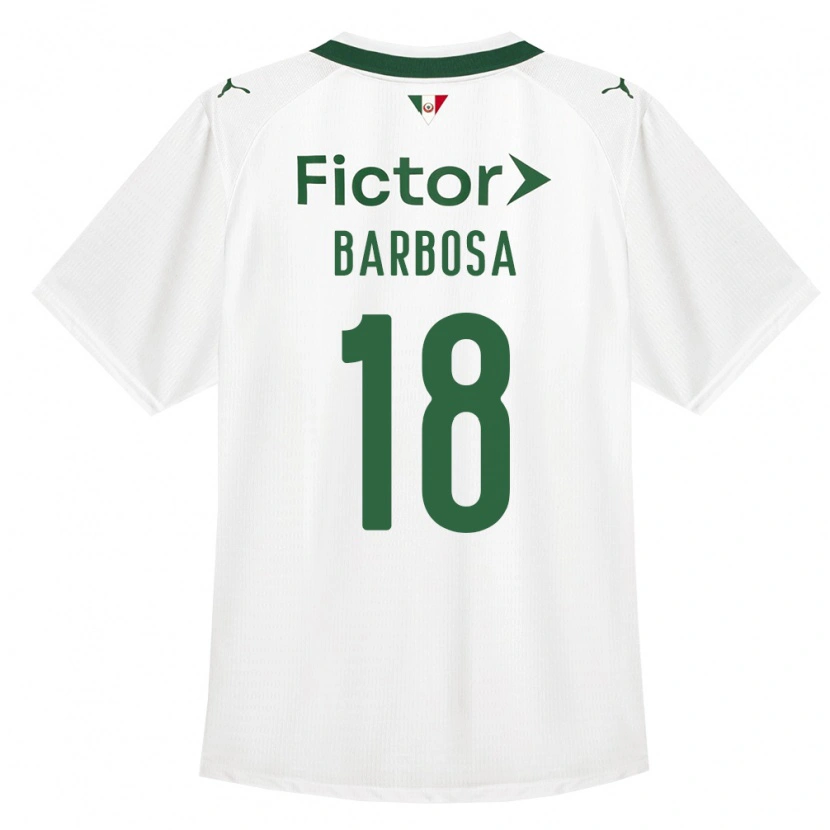 Danxen Mujer Camiseta Danilo Barbosa #18 Verde Blanco 2ª Equipación 2026/27 La Camisa