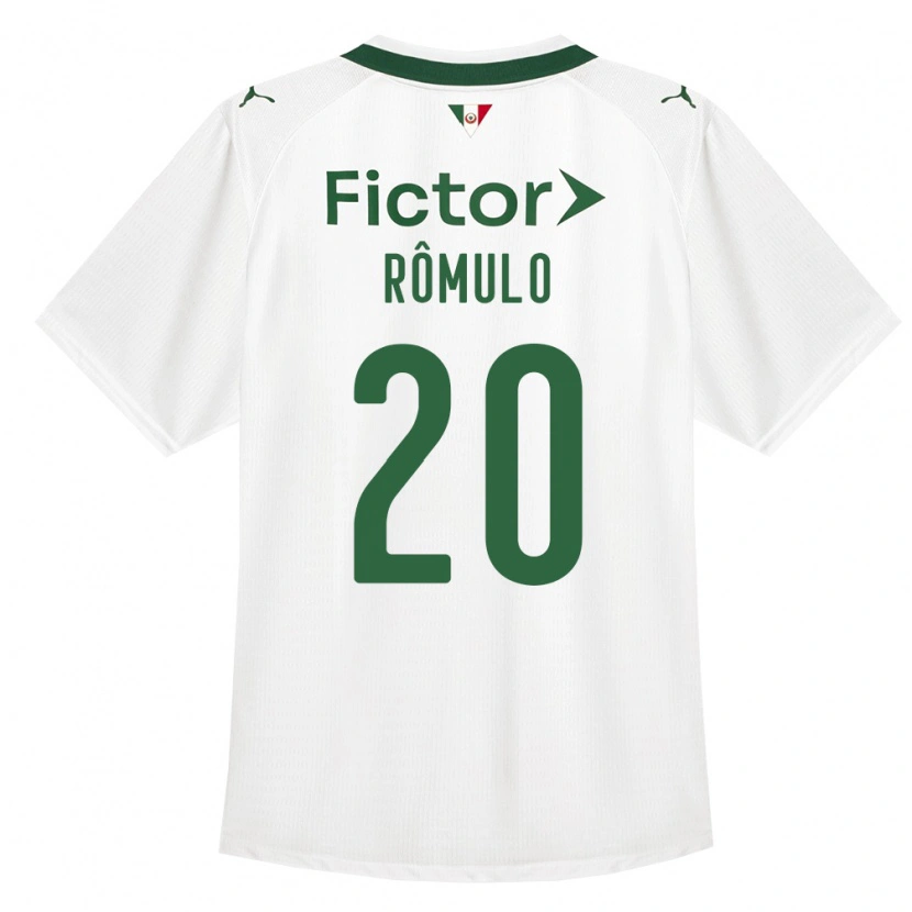 Danxen Mujer Camiseta Rômulo #20 Verde Blanco 2ª Equipación 2026/27 La Camisa