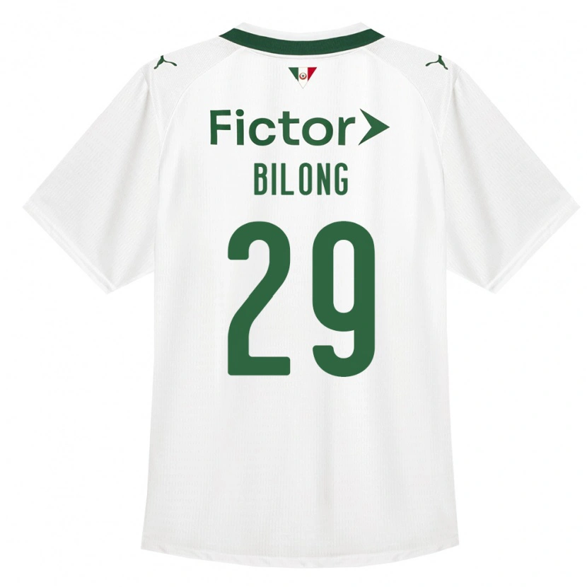Danxen Mujer Camiseta Miguel Bilong #29 Verde Blanco 2ª Equipación 2026/27 La Camisa