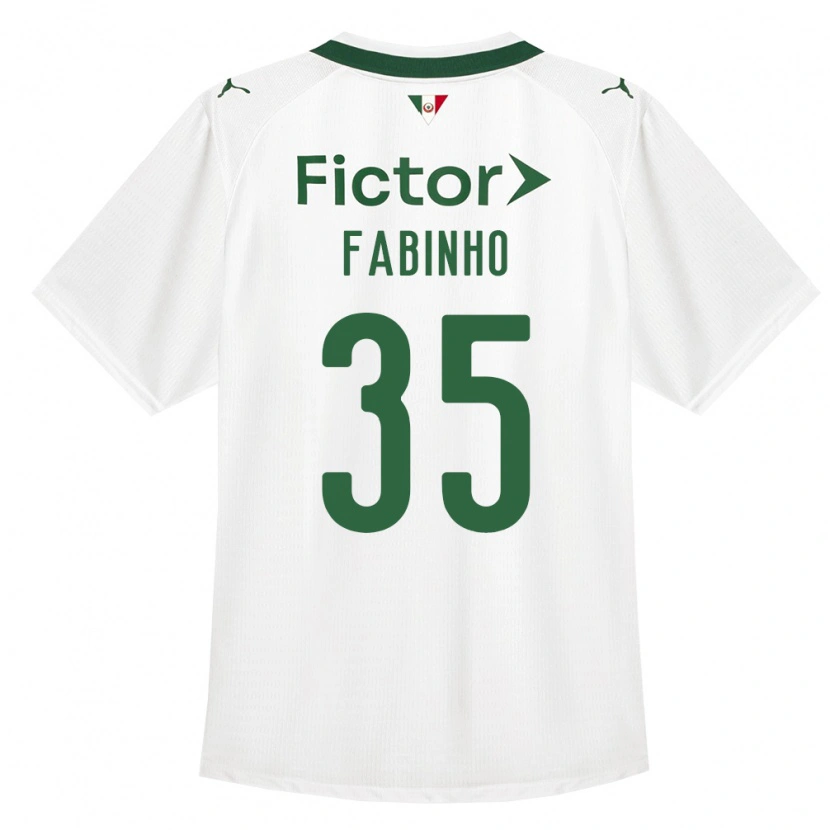 Danxen Mujer Camiseta Fabinho #35 Verde Blanco 2ª Equipación 2026/27 La Camisa
