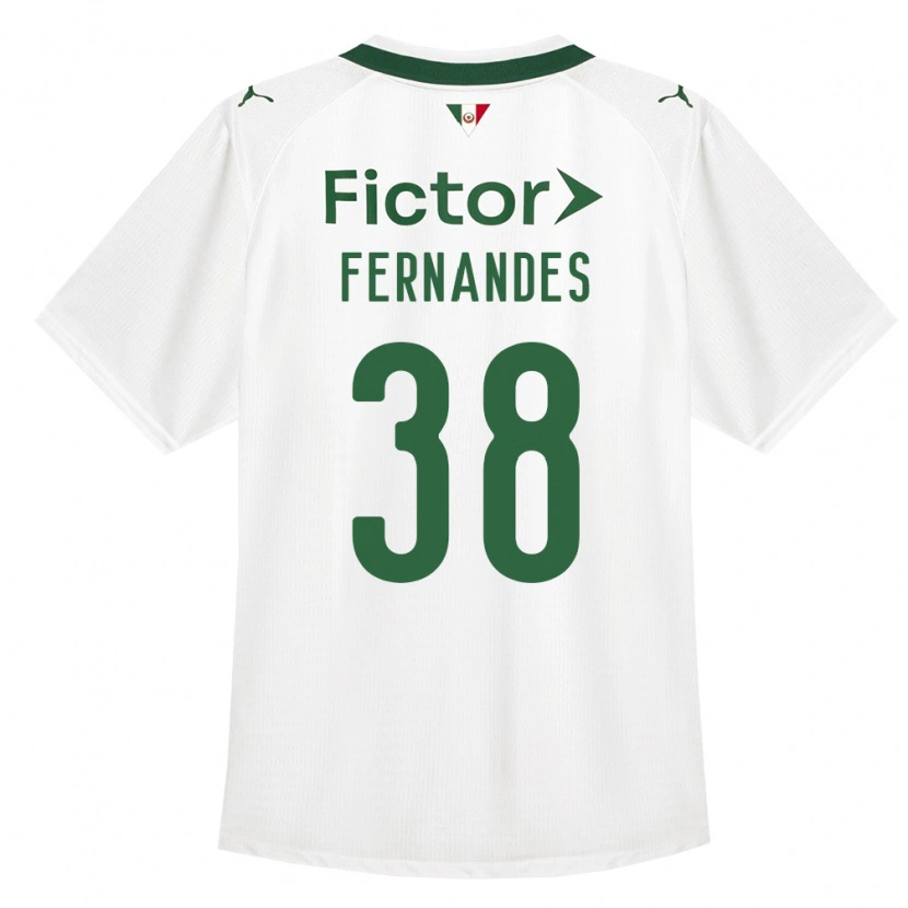 Danxen Mujer Camiseta Matheus Fernandes #38 Verde Blanco 2ª Equipación 2026/27 La Camisa