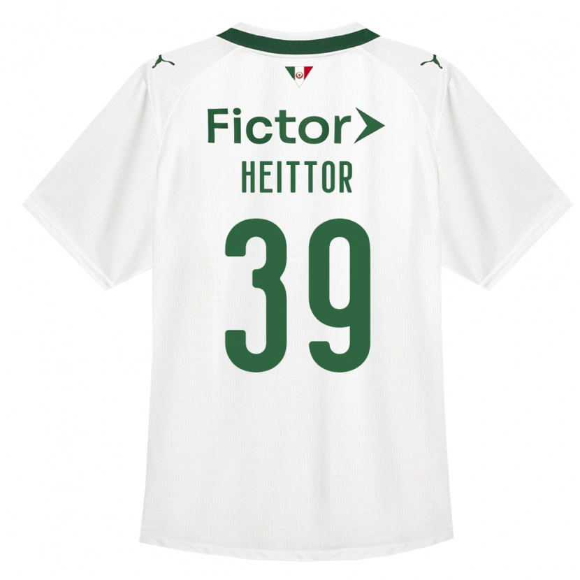 Danxen Mujer Camiseta Heittor Vinicius Da Silva Nunes #39 Verde Blanco 2ª Equipación 2026/27 La Camisa