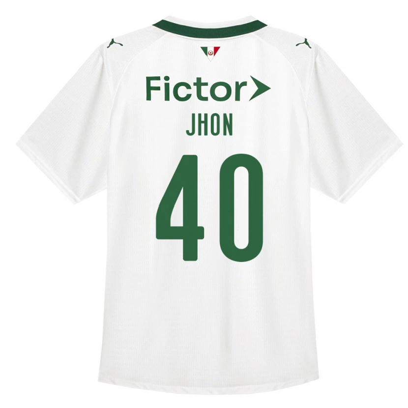 Danxen Mujer Camiseta Jhon Jhon #40 Verde Blanco 2ª Equipación 2026/27 La Camisa