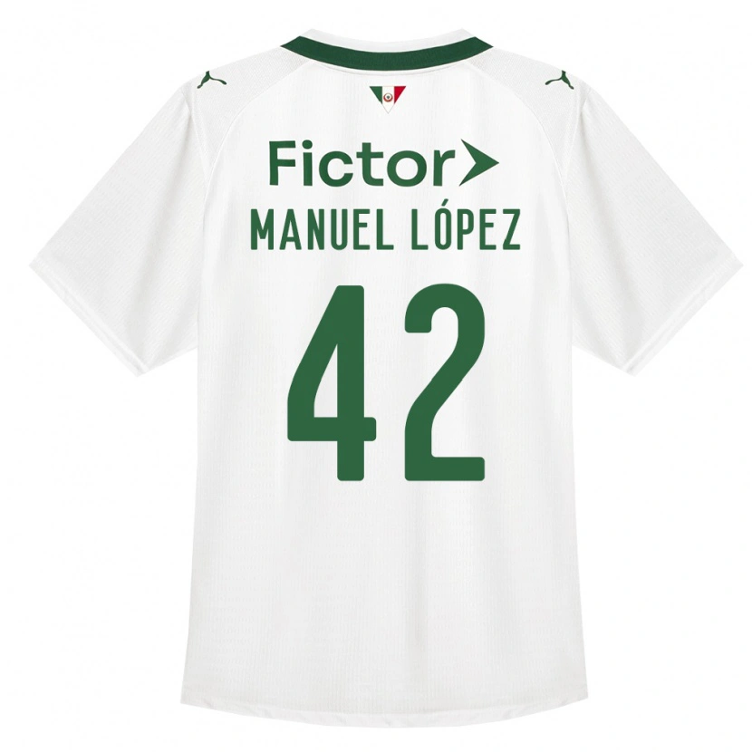 Danxen Mujer Camiseta José Manuel López #42 Verde Blanco 2ª Equipación 2026/27 La Camisa