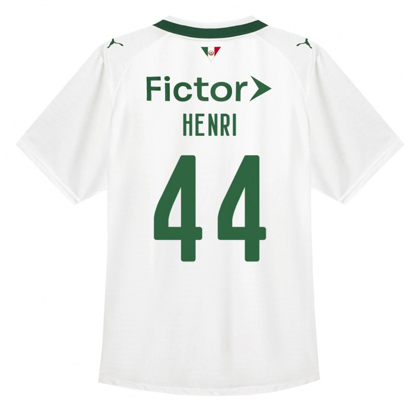 Danxen Mujer Camiseta Henri #44 Verde Blanco 2ª Equipación 2026/27 La Camisa