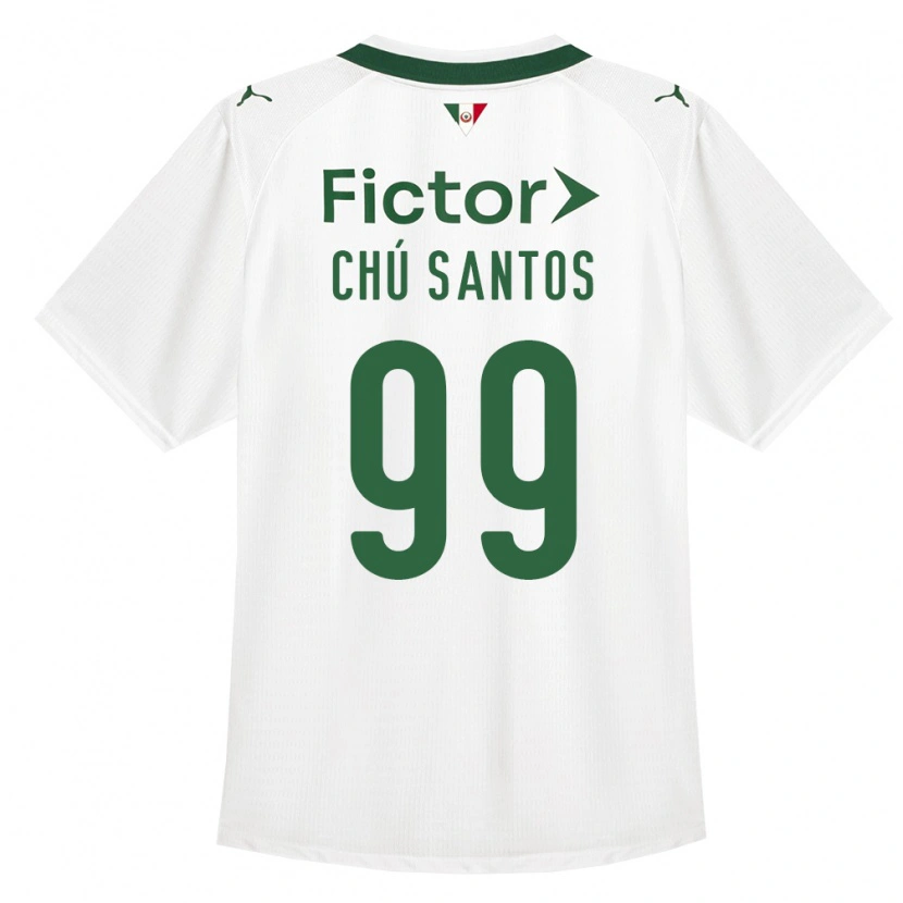 Danxen Mujer Camiseta Chú Santos #99 Verde Blanco 2ª Equipación 2026/27 La Camisa