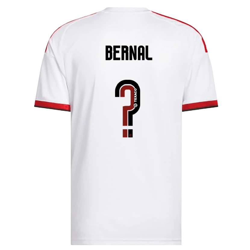 Danxen Mujer Camiseta Scarlett Bernal #0 Blanco Rojo Negro 2ª Equipación 2026/27 La Camisa
