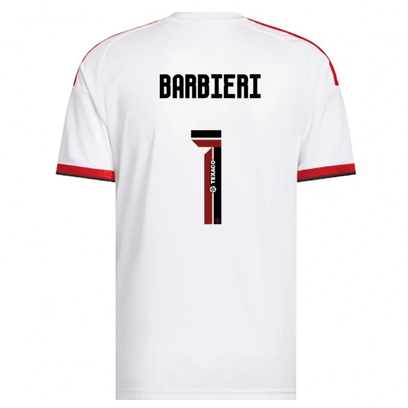 Danxen Mujer Camiseta Gabi Barbieri #1 Blanco Rojo Negro 2ª Equipación 2026/27 La Camisa