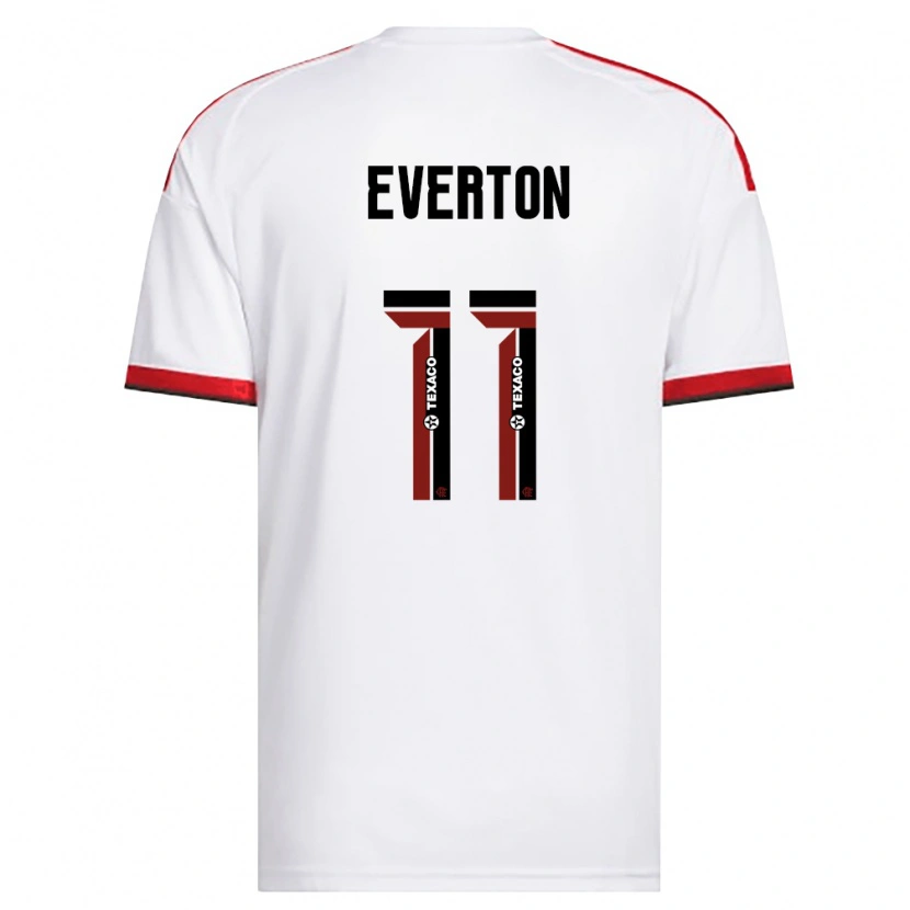 Danxen Mujer Camiseta Everton Sousa Soares #11 Blanco Rojo Negro 2ª Equipación 2026/27 La Camisa