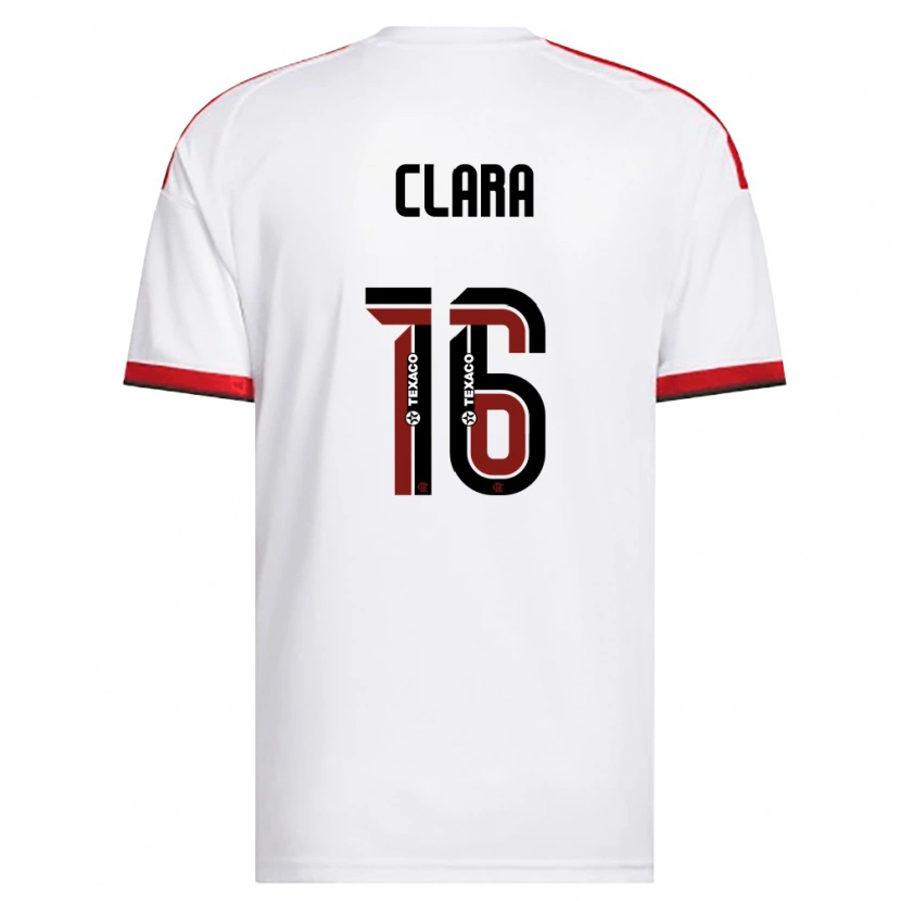Danxen Mujer Camiseta Ana Clara #16 Blanco Rojo Negro 2ª Equipación 2026/27 La Camisa