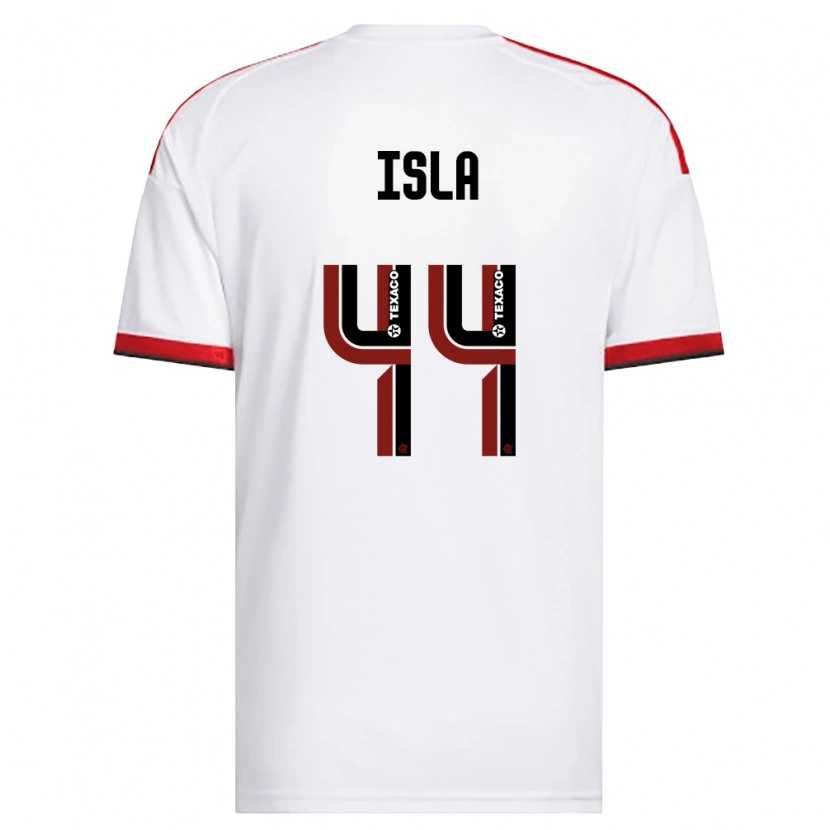 Danxen Mujer Camiseta Mauricio Isla #44 Blanco Rojo Negro 2ª Equipación 2026/27 La Camisa