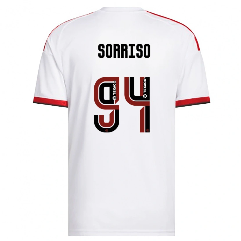 Danxen Mujer Camiseta Sorriso #94 Blanco Rojo Negro 2ª Equipación 2026/27 La Camisa