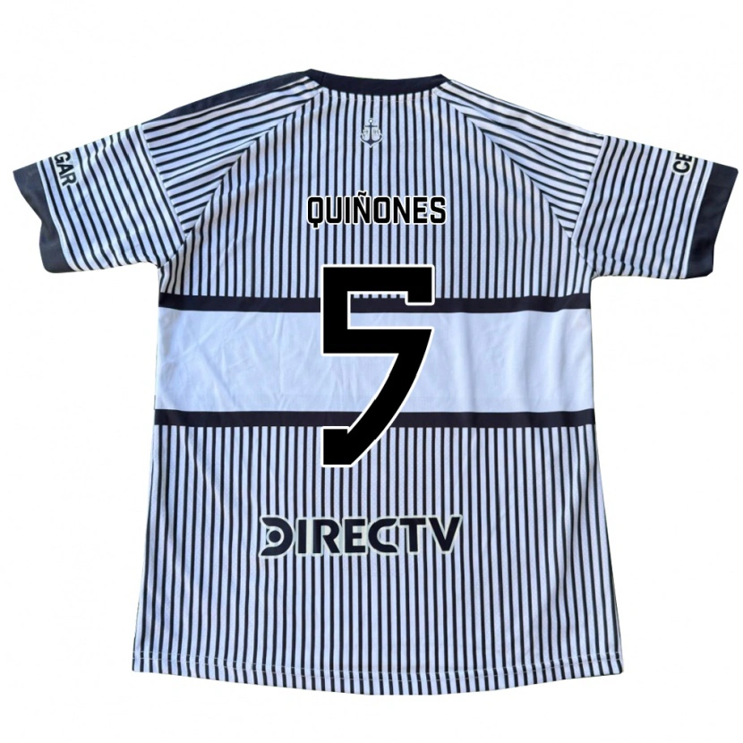 Danxen Mujer Camiseta Florencia Quiñones #5 Blanco Negro Amarillo 2ª Equipación 2026/27 La Camisa