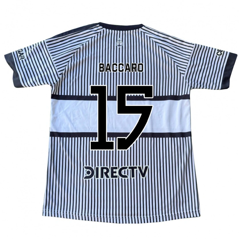 Danxen Mujer Camiseta Camila Baccaro #15 Blanco Negro Amarillo 2ª Equipación 2026/27 La Camisa