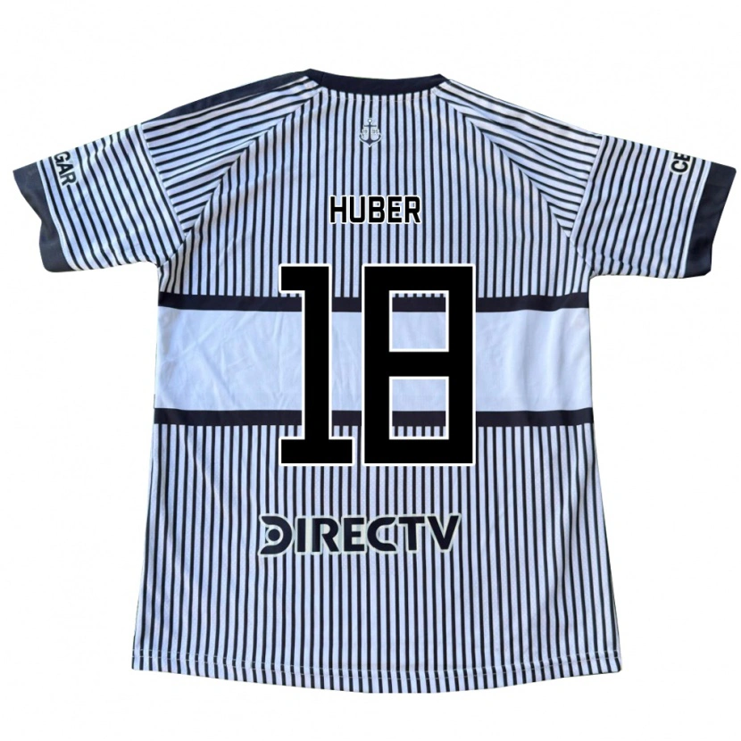 Danxen Mujer Camiseta Clarisa Huber #18 Blanco Negro Amarillo 2ª Equipación 2026/27 La Camisa