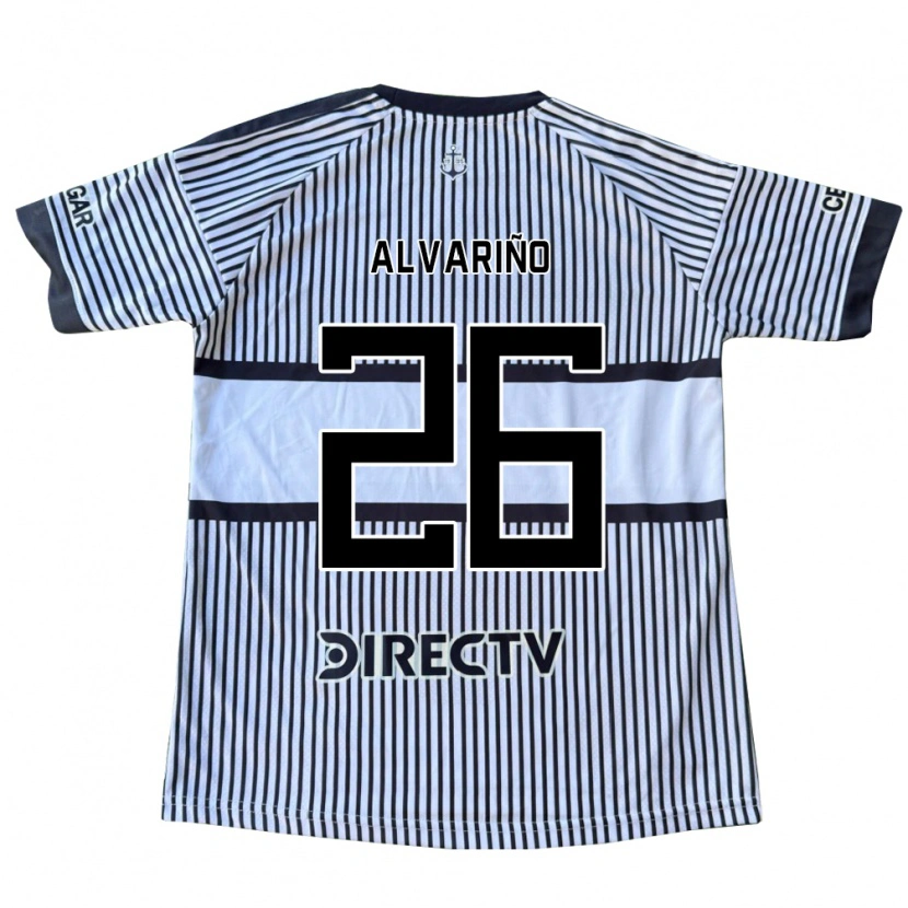 Danxen Mujer Camiseta Alexis Alvariño #26 Blanco Negro Amarillo 2ª Equipación 2026/27 La Camisa