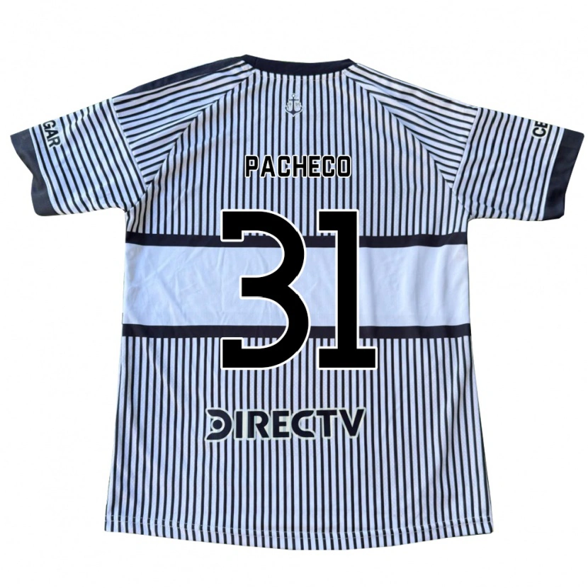 Danxen Mujer Camiseta Costanza Pacheco #31 Blanco Negro Amarillo 2ª Equipación 2026/27 La Camisa