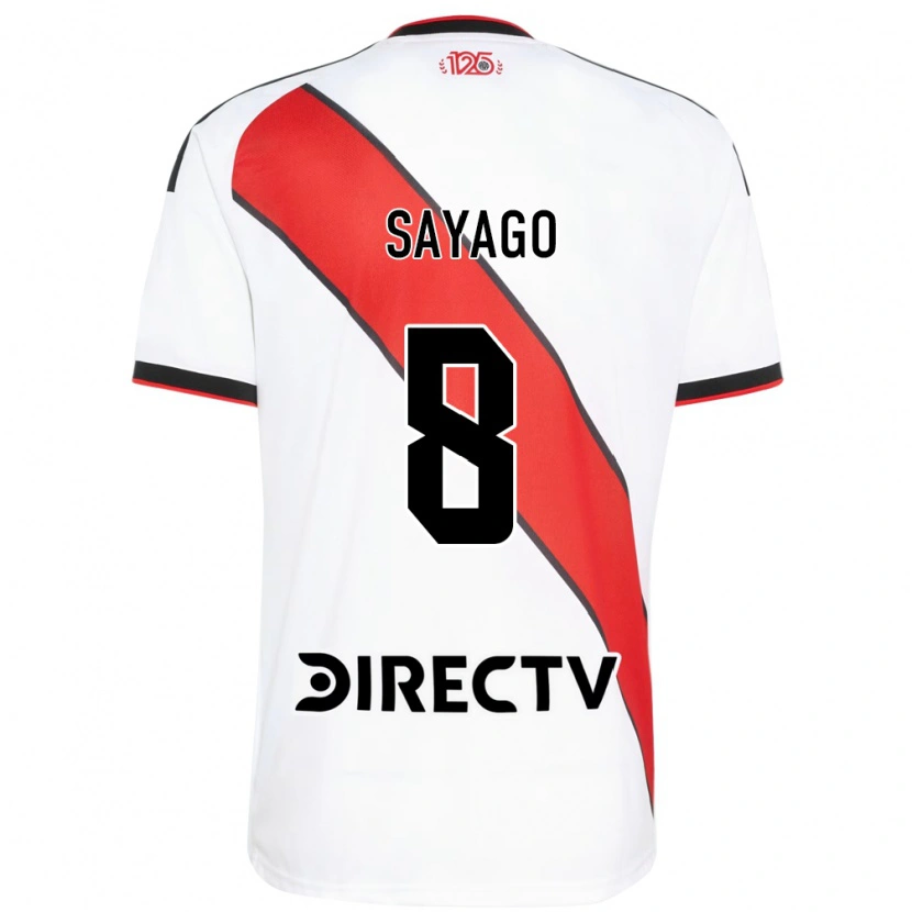 Danxen Niño Camiseta Valentín Sayago #8 Rojo Blanco Negro 1ª Equipación 2026/27 La Camisa