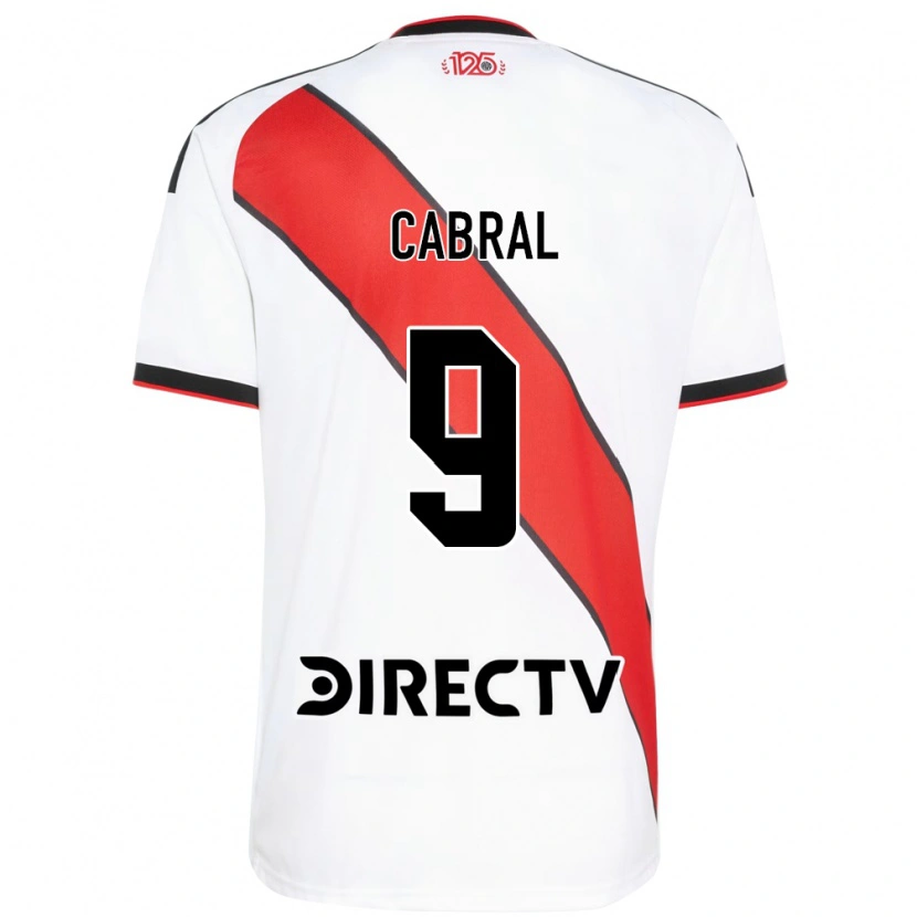 Danxen Niño Camiseta Bruno Cabral #9 Rojo Blanco Negro 1ª Equipación 2026/27 La Camisa