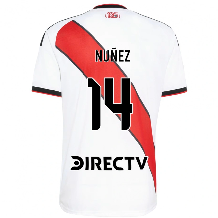 Danxen Niño Camiseta Elias Nuñez #14 Rojo Blanco Negro 1ª Equipación 2026/27 La Camisa