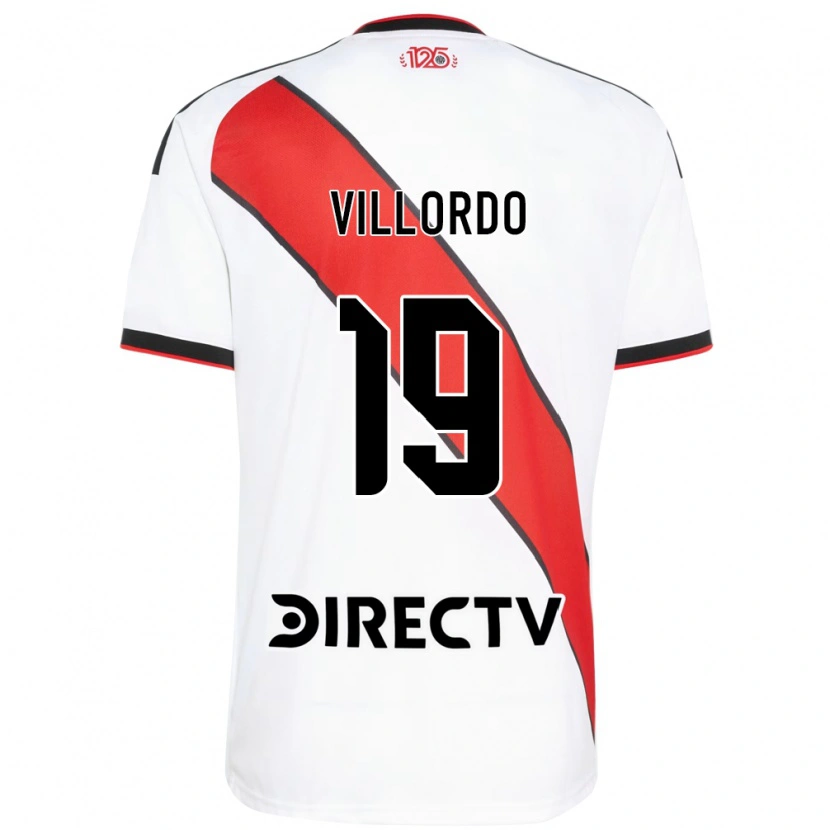 Danxen Niño Camiseta Juan Villordo #19 Rojo Blanco Negro 1ª Equipación 2026/27 La Camisa
