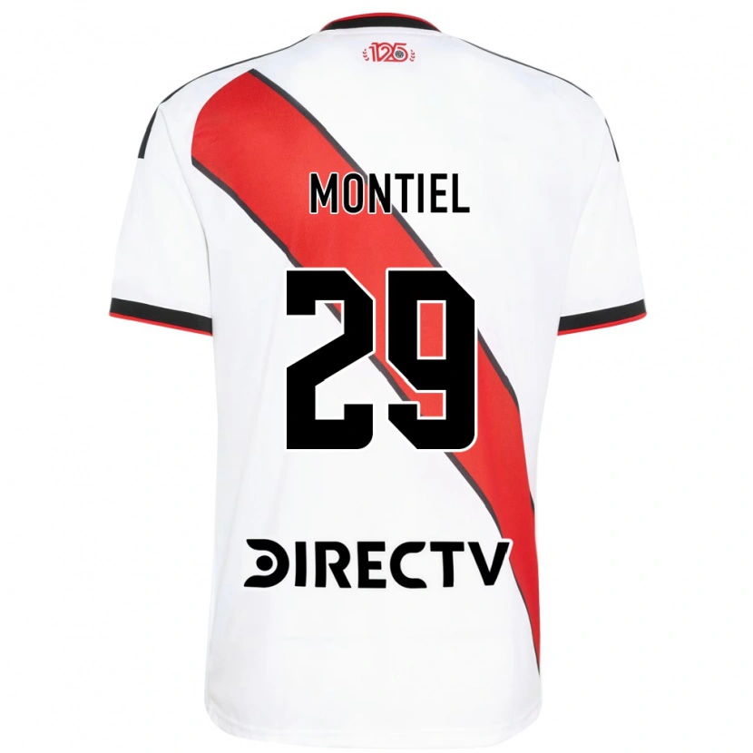 Danxen Niño Camiseta Gonzalo Montiel #29 Rojo Blanco Negro 1ª Equipación 2026/27 La Camisa