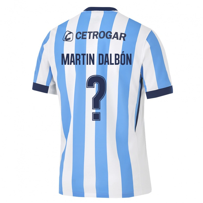 Danxen Niño Camiseta Juan Martin Dalbón #0 Azul Claro Blanco Negro 1ª Equipación 2026/27 La Camisa