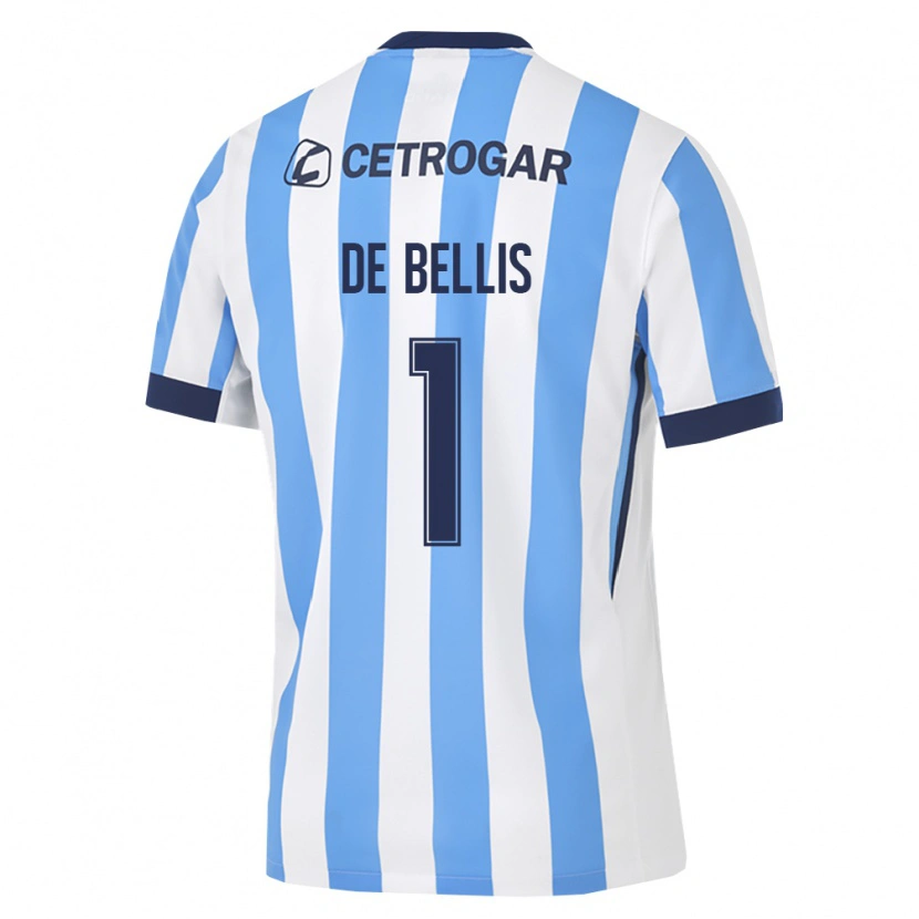 Danxen Niño Camiseta Thiago De Bellis #1 Azul Claro Blanco Negro 1ª Equipación 2026/27 La Camisa