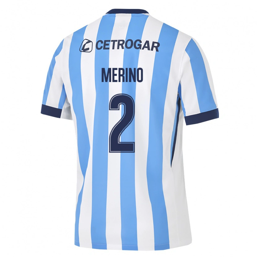 Danxen Niño Camiseta Jhoan Merino #2 Azul Claro Blanco Negro 1ª Equipación 2026/27 La Camisa