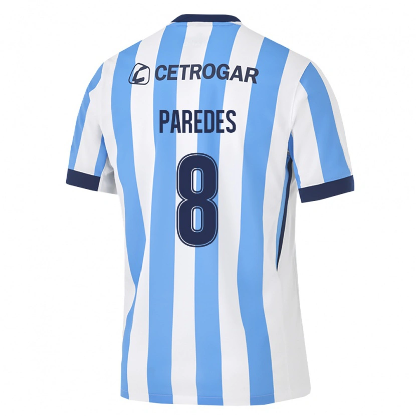 Danxen Niño Camiseta Máximo Paredes #8 Azul Claro Blanco Negro 1ª Equipación 2026/27 La Camisa