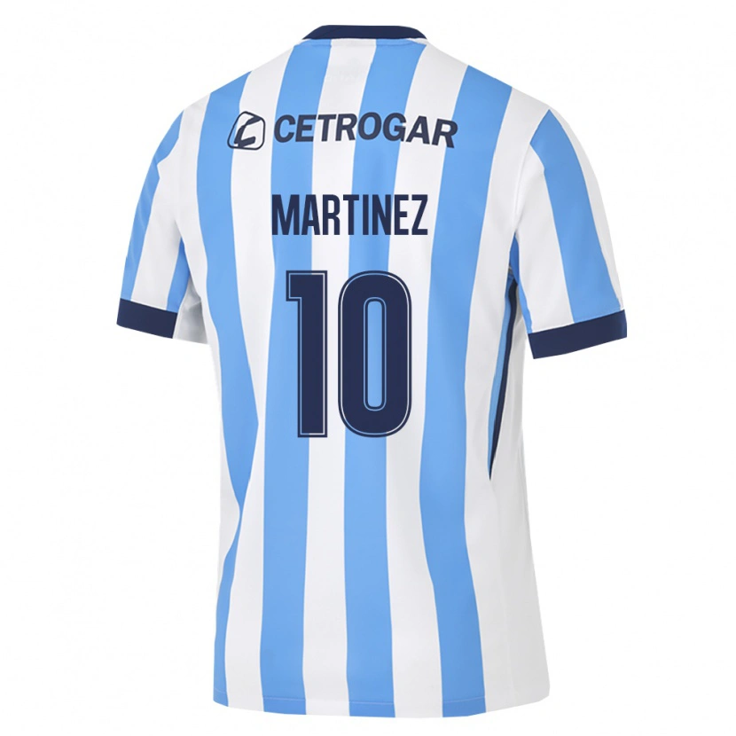 Danxen Niño Camiseta Roger Martinez #10 Azul Claro Blanco Negro 1ª Equipación 2026/27 La Camisa