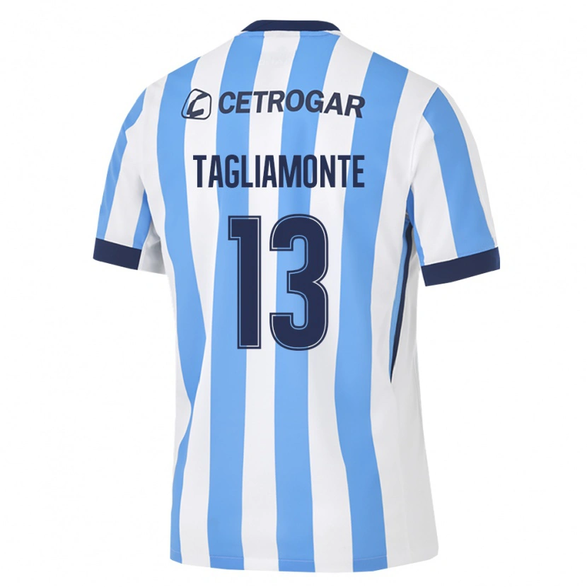 Danxen Niño Camiseta Matias Tagliamonte #13 Azul Claro Blanco Negro 1ª Equipación 2026/27 La Camisa