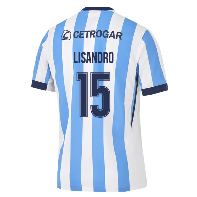 Danxen Niño Camiseta Lisandro Lopez #15 Azul Claro Blanco Negro 1ª Equipación 2026/27 La Camisa