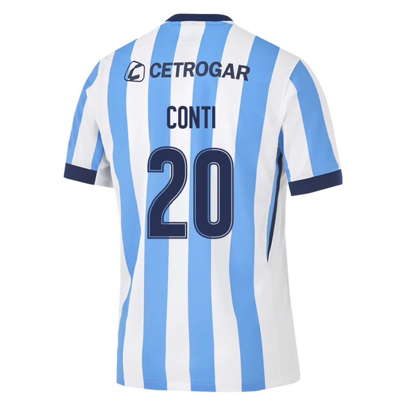Danxen Niño Camiseta Germán Conti #20 Azul Claro Blanco Negro 1ª Equipación 2026/27 La Camisa
