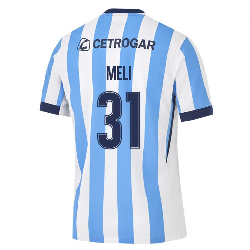 Danxen Niño Camiseta Marcelo Meli #31 Azul Claro Blanco Negro 1ª Equipación 2026/27 La Camisa