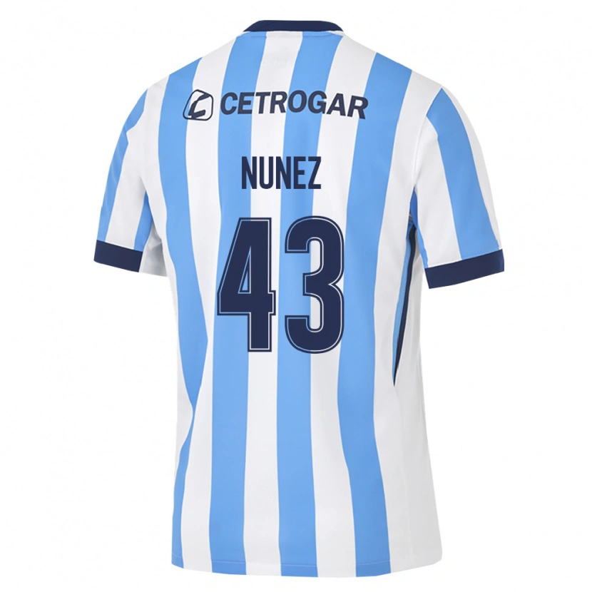 Danxen Niño Camiseta Lucas Nunez #43 Azul Claro Blanco Negro 1ª Equipación 2026/27 La Camisa
