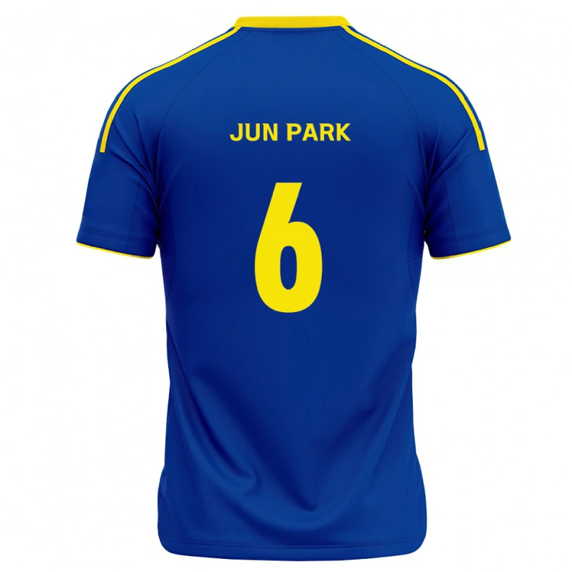 Danxen Niño Camiseta Jun Park #6 Azul Real Amarillo 1ª Equipación 2026/27 La Camisa