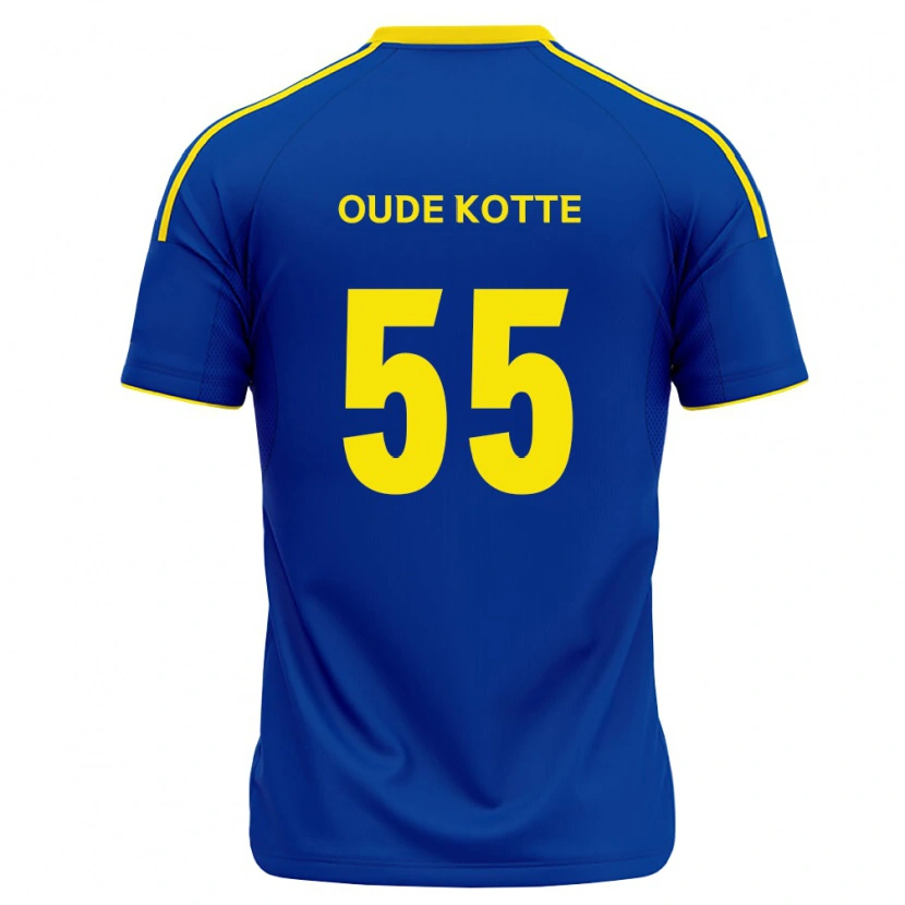 Danxen Niño Camiseta Thomas Oude Kotte #55 Azul Real Amarillo 1ª Equipación 2026/27 La Camisa