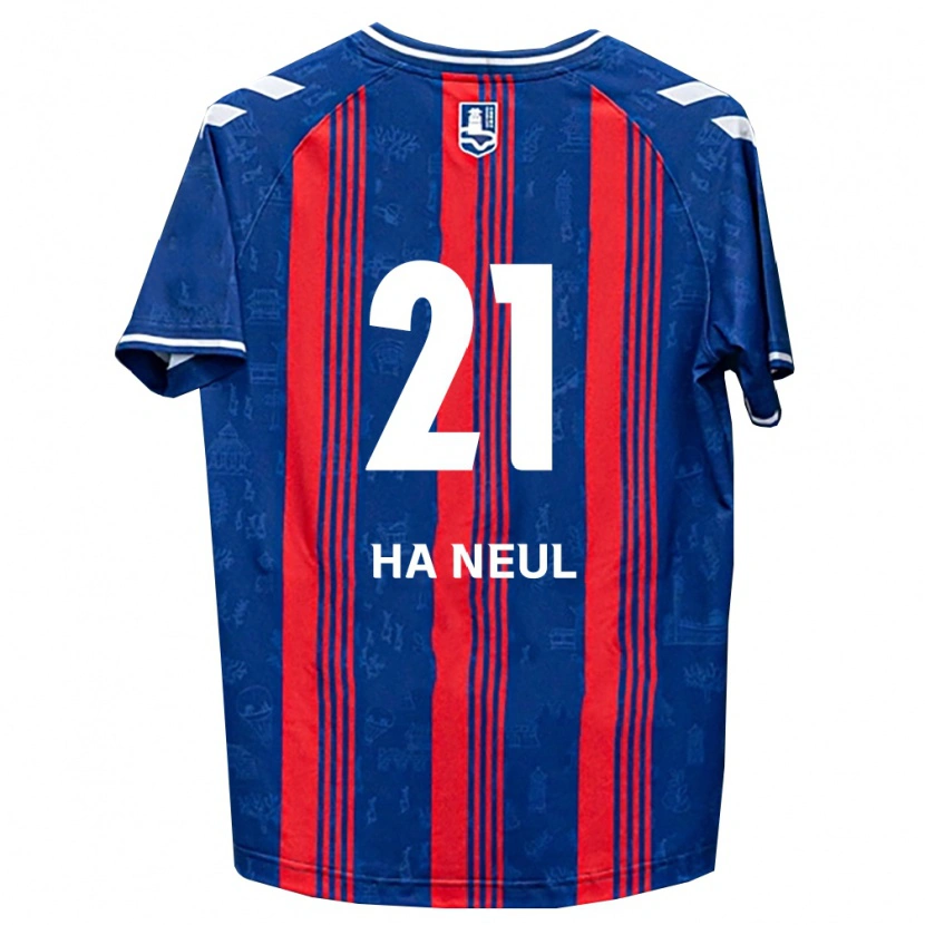 Danxen Niño Camiseta Ha-Neul Jeon #21 Azul Rojo Blanco 1ª Equipación 2026/27 La Camisa