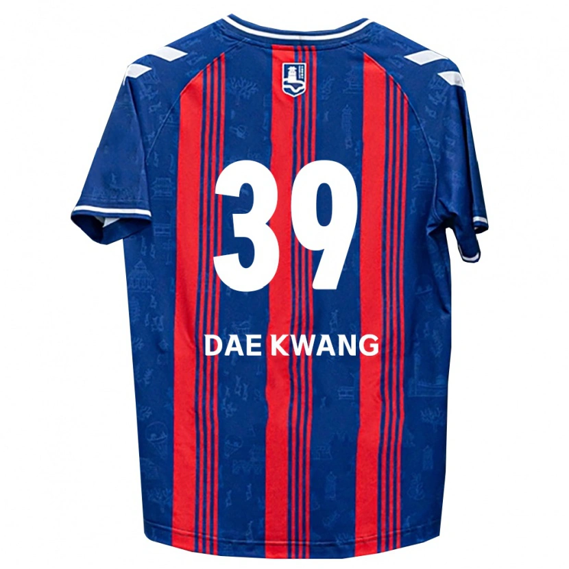 Danxen Niño Camiseta Dae-Kwang Lee #39 Azul Rojo Blanco 1ª Equipación 2026/27 La Camisa